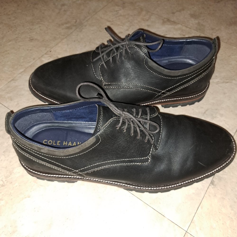 Cole Haan Men's Ripley Grand Plain Toe Ox Oxford Dark Coffee, Size 12 M